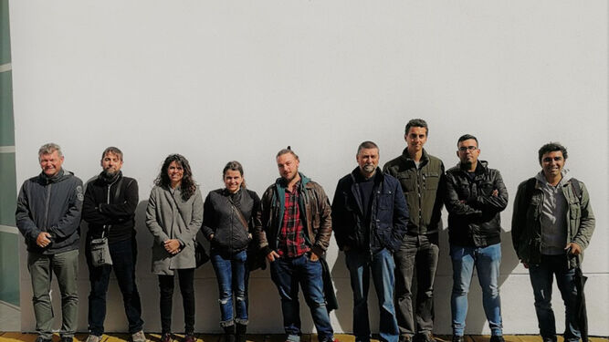El equipo de investigadores al frente de la unidad de geodetección de la UCA que capitanea Lázaro Lagóstena.