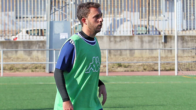 Alberto Fernández, en el entrenamiento de hace unos días en La Granja.