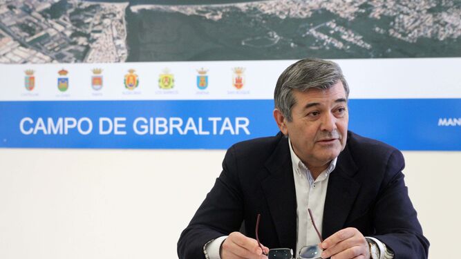 Luis Ángel Fernández, en la sede de la Mancomunidad de Municipios del Campo de Gibraltar