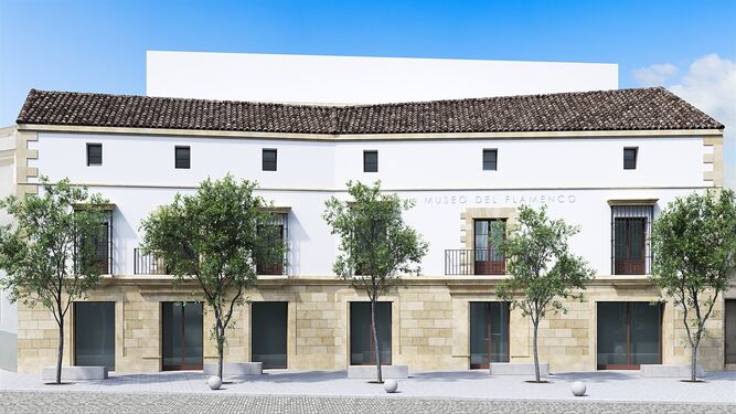 Una imagen recreada del futuro Museo del Flamenco de Andalucía, según el proyecto elaborado por la Delegación de Urbanismo.