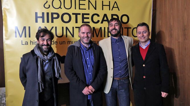 De izquierda a derecha, Miguel Rey, Santiago Sánchez, Yago Álvarez y Santiago Galván.