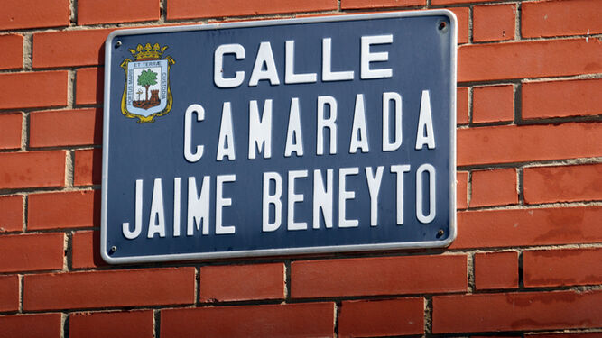 Calle Camarada Jaime Beneyto, en Huelva.