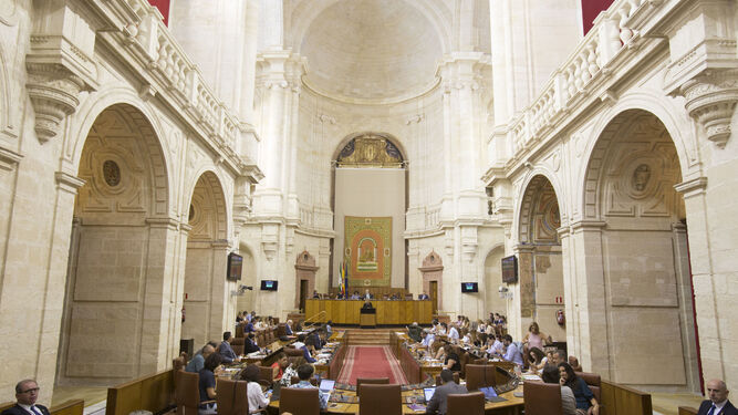El salón de plenos del Parlamento