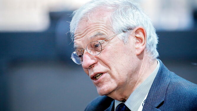 Josep Borrell, durante una conferencia sobre Seguridad ofrecida en Munich.