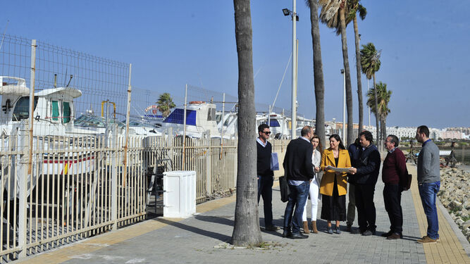 Visita al puerto de Gallineras para la coordinación de las próximas obras.