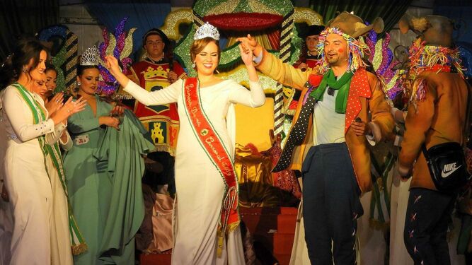 María Pruaño fue coronada Reina del Carnaval de Trebujena el pasado sábado.