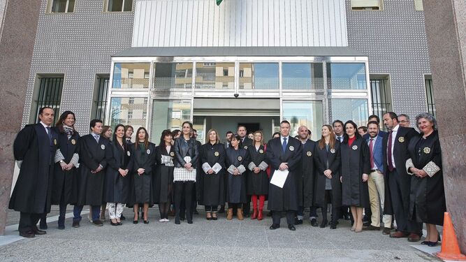 Una concentración de jueces y fiscales en Algeciras