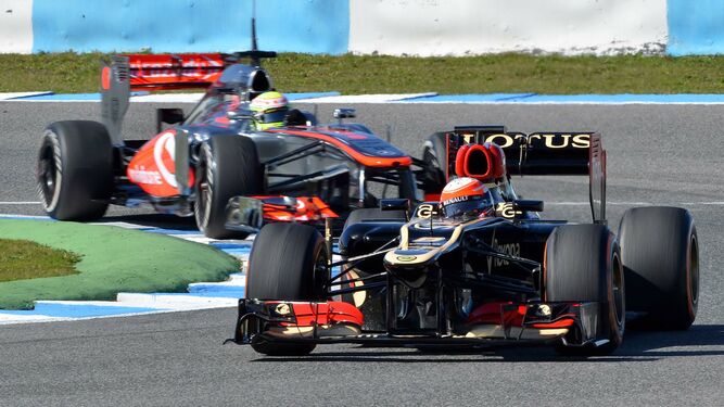 Una imagen de un entrenamiento de la Fórmula 1 en el circuito en 2013.
