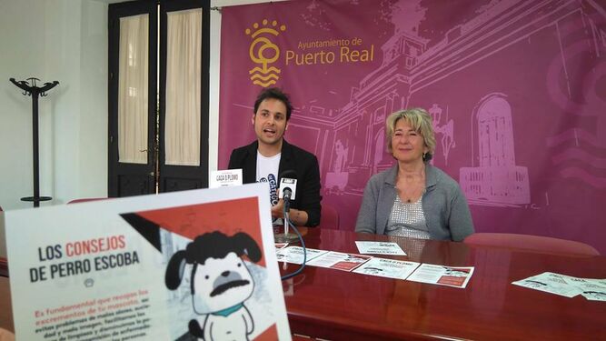 Mario Gargon y María Merello durante la presentación de la campaña.