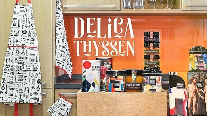 Línea de productos 'Delicathyssen' en la tienda del museo Thyssen.