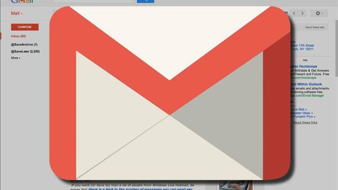 El logo de Gmail.