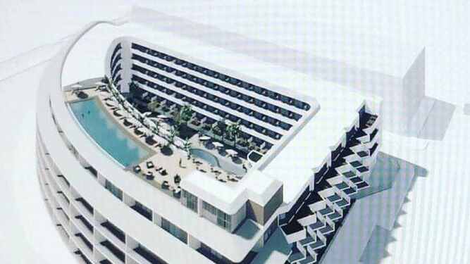Aspecto del nuevo hotel de 240 plazas que se sitúa frente al puerto.