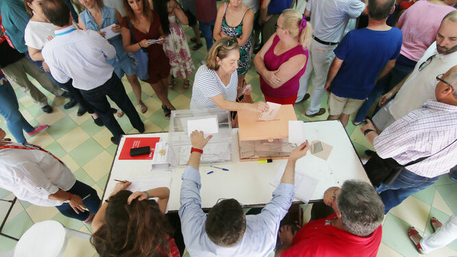 Un colegio electoral en las últimas elecciones generales en Córdoba