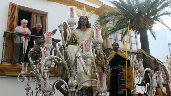 Cristo de la Borriquita en su desfile procesional