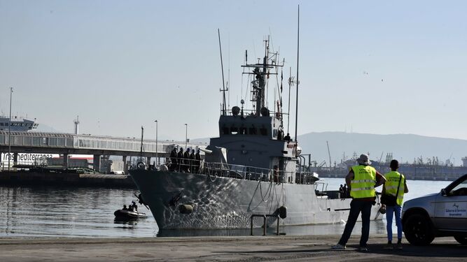 Simulacro de atenci&oacute;n por enfermedad infecciosa en el puerto de Algeciras
