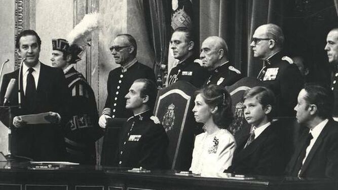 La apertura oficial de la I Legislatura, que se produjo el 9 de mayo de 1979.