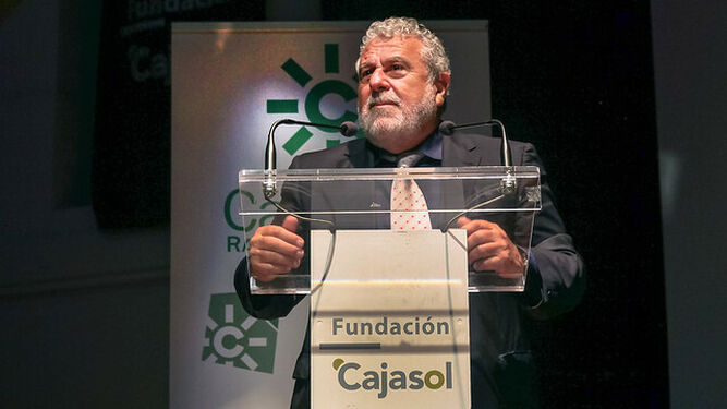 Joaquín Durán, director interino de la RTVA, en un reciente acto de los premios taurino de la cadena