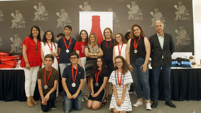 Los premiados en el 59º Concurso Coca-Cola de Jóvenes Talentos de Relato Corto en Cádiz.