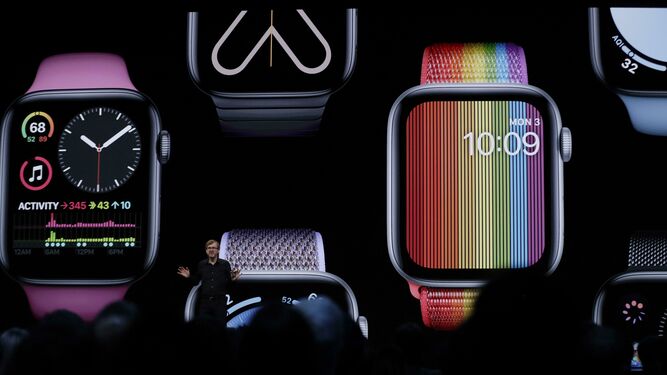 El vicepresidente tecnológico de Apple, Kevin Lynch, presenta WatchOS 6