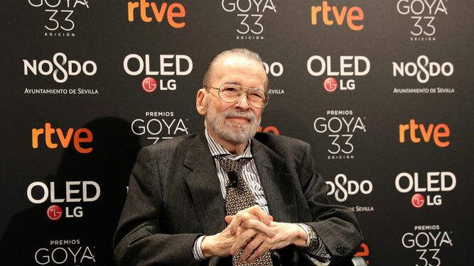 Chicho Ibáñez en la recepción del Goya de honor el pasado enero en Madrid