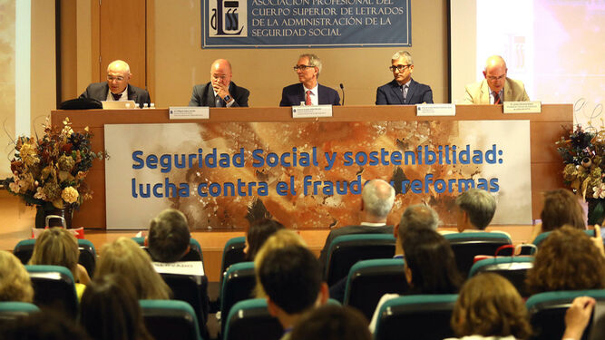 Inauguración de las jornadas de los letrados de la Seguridad Social en Jerez.