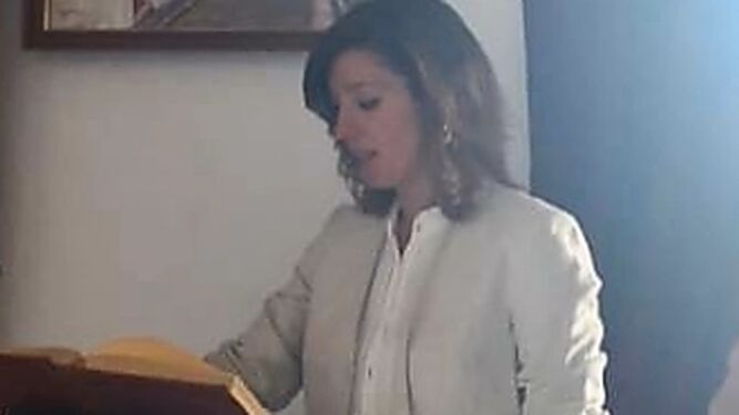 La nueva alcaldesa de Benaocaz, Ana Belén García (PP)