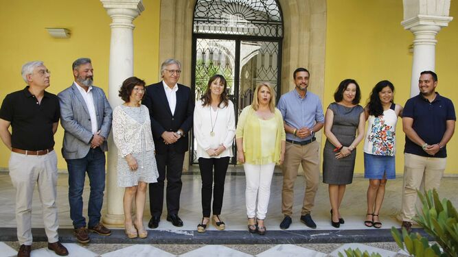 Los 10 concejales del gobierno de Mamen Sánchez.