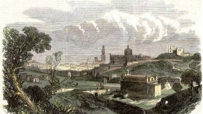 Una vista de Jerez en 1800.