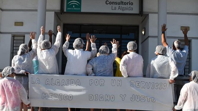 Siguen las protestas por el cierre del consultorio de La Algaida por las tardes.