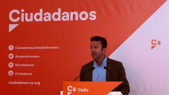 Carlos Pérez, senador de Ciudadanos por la provincia de Cádiz.