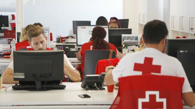 Imagen de uno de los talleres de formación que ofrece Cruz Roja.