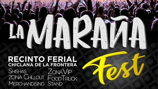 Cartel anunciador del festival para los días 4 y 5 de octubre en Chiclana.