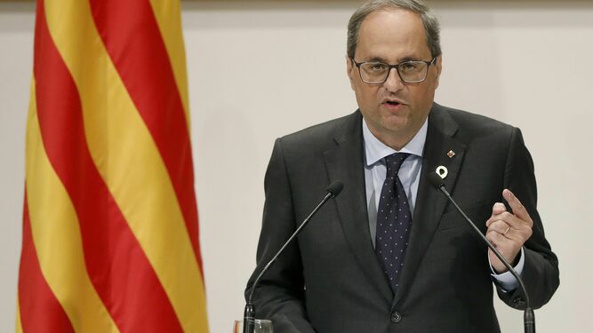 Quim Torra, presidente de la Generalitat de Cataluña.
