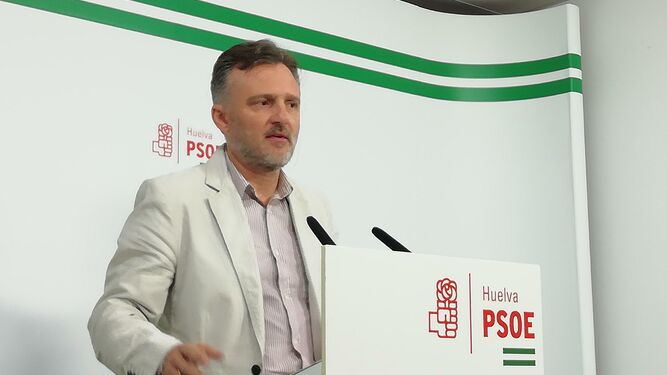 José Fiscal en una reciente comparecencia en la sede del PSOE de Huelva