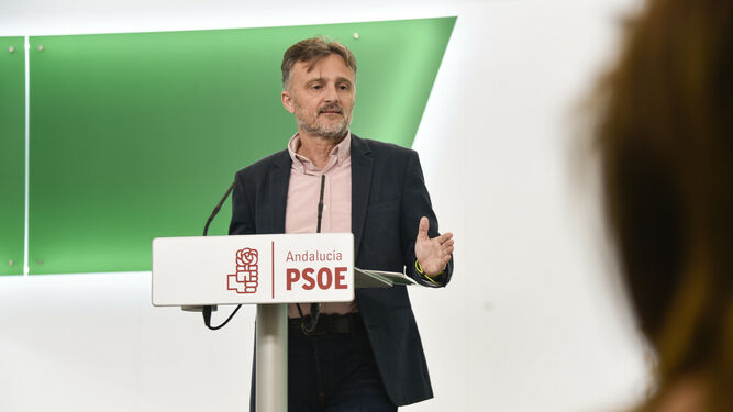 José Fiscal, en su primera comparecencia como portavoz parlamentario del PSOE