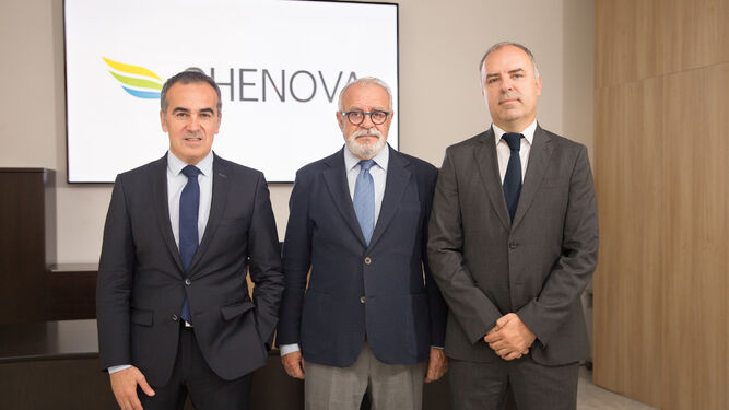 Raúl Arévalo, Carlos Alejo y Francisco Cuervas, director de Operaciones, presidente y CEO, respectivamente
