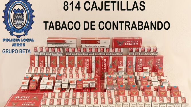 Incautadas más de 800 cajetillas de tabaco de contrabando