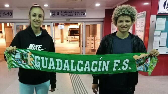Las brasileñas Angelia y Jackeline, nuevas jugadoras del Guadalcacín FSF.