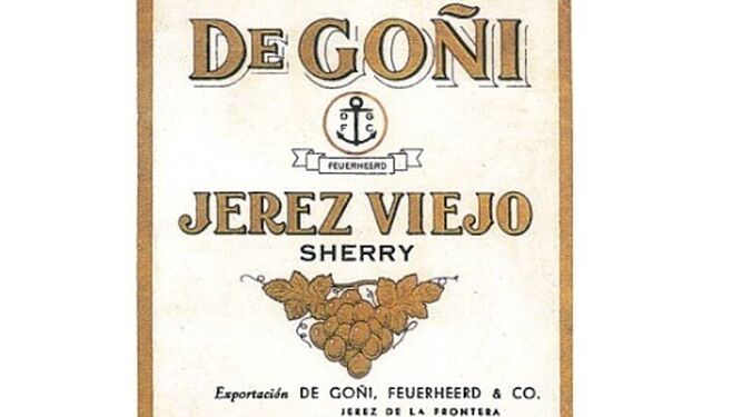 Etiqueta de uno de los vinos de las Bodegas de Goñi.