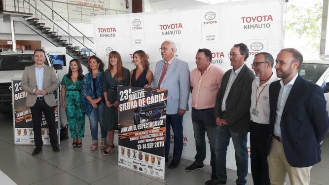 El 23 Rally Sierra de Cádiz se ha presentado en las instalaciones de Toyota Nimauto.