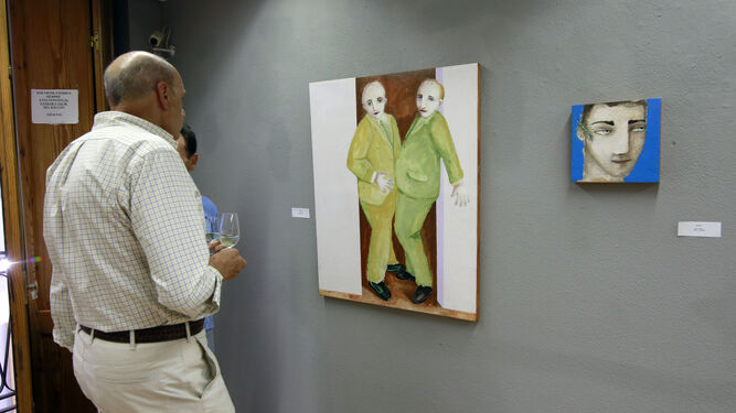 Imágenes de la inauguración de la exposición de Pepe Cano en la sala 'Arte Diario'