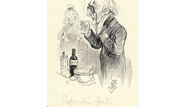 Gladstone y su candié, por Alfred Bryan.