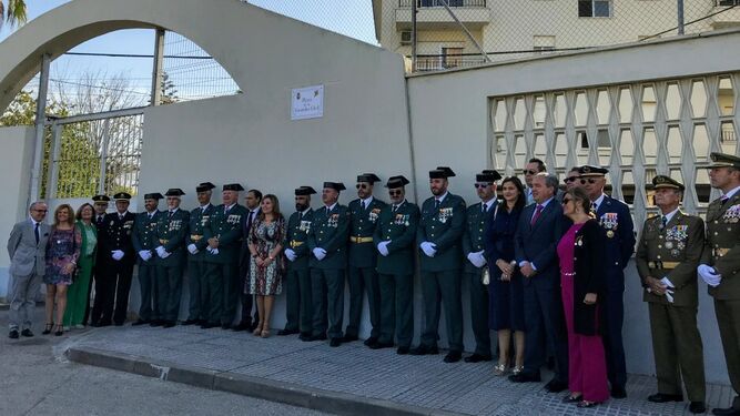 El acto de nominación de la Plaza de la Guardia Civil el pasado sábado 12 de octubre, día de la Patrona del cuerpo.