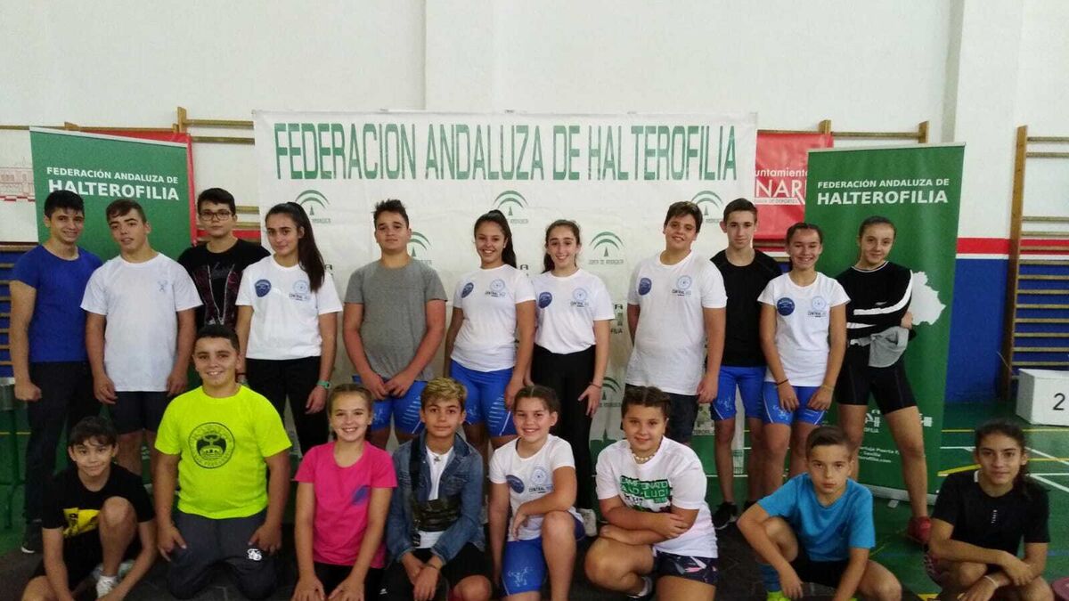 El Club de Halterofilia, en el Campeoanto Andaluz Sub-15 y la Liga Escolar celebrada en Linares.
