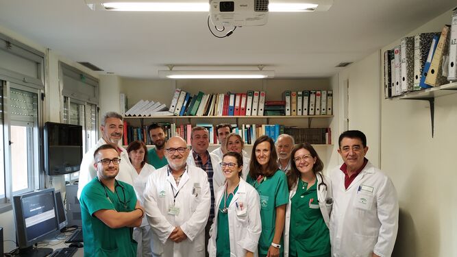 Profesionales del hospital de Jerez que han coordinado el proyecto.