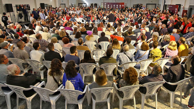 Acto de Unidas Podemos celebrado en el Club Nazaret.