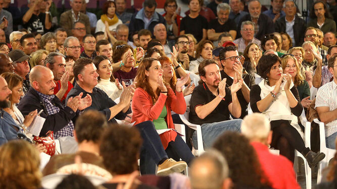 Acto de Unidas Podemos celebrado en el Club Nazaret.