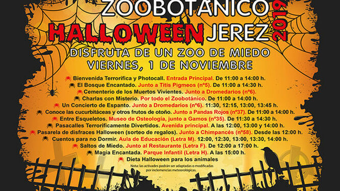 HALLOWEEN EN EL ZOO. El 1 de noviembre desde las 11 horas hay preparadas multitud de actividades, como el 'Bosque encantado', pasacalles y pasarela de disfraces, entre otras muchas.&nbsp;