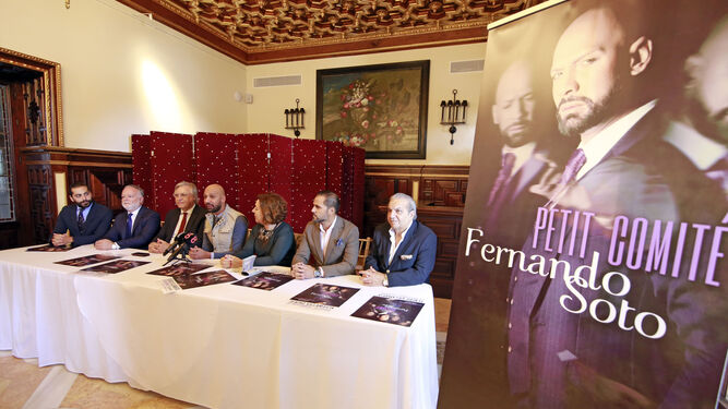 Una imagen de la rueda de prensa celebrada en el Hotel Casa Palacio María Luisa.