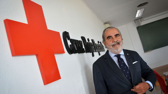 Evaristo Babé, en la sede de Cruz Roja Española en Jerez en una imagen de 2013.